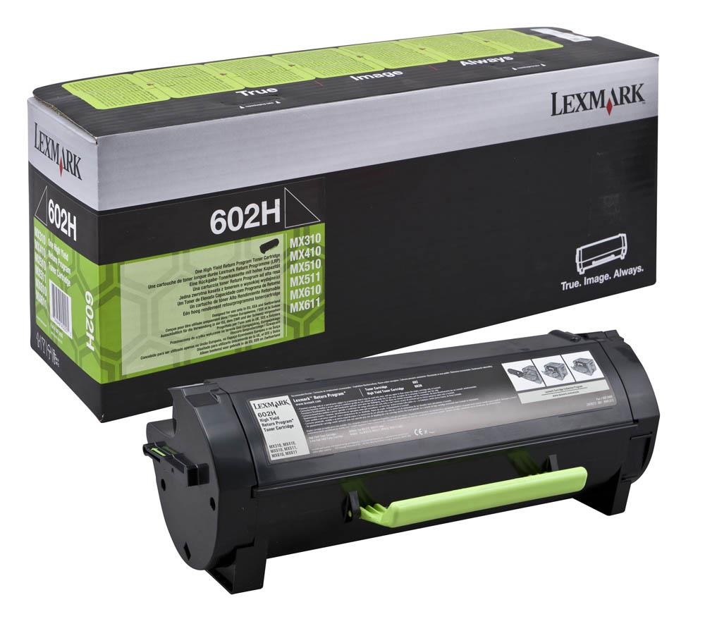 9412781 Lexmark 60F2H00 Toner Lexmark 602H toner black HC 60F2H00, 10.000 sider